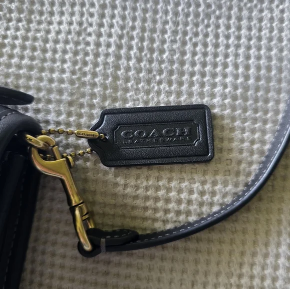 Coach Kip Turnlock Black Crossbody Bag - Picture 7 of 14